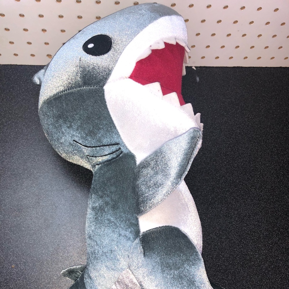 Build A Bear Shark Week 30th Anniversary Great White Stuffed Plush Animal 16"
